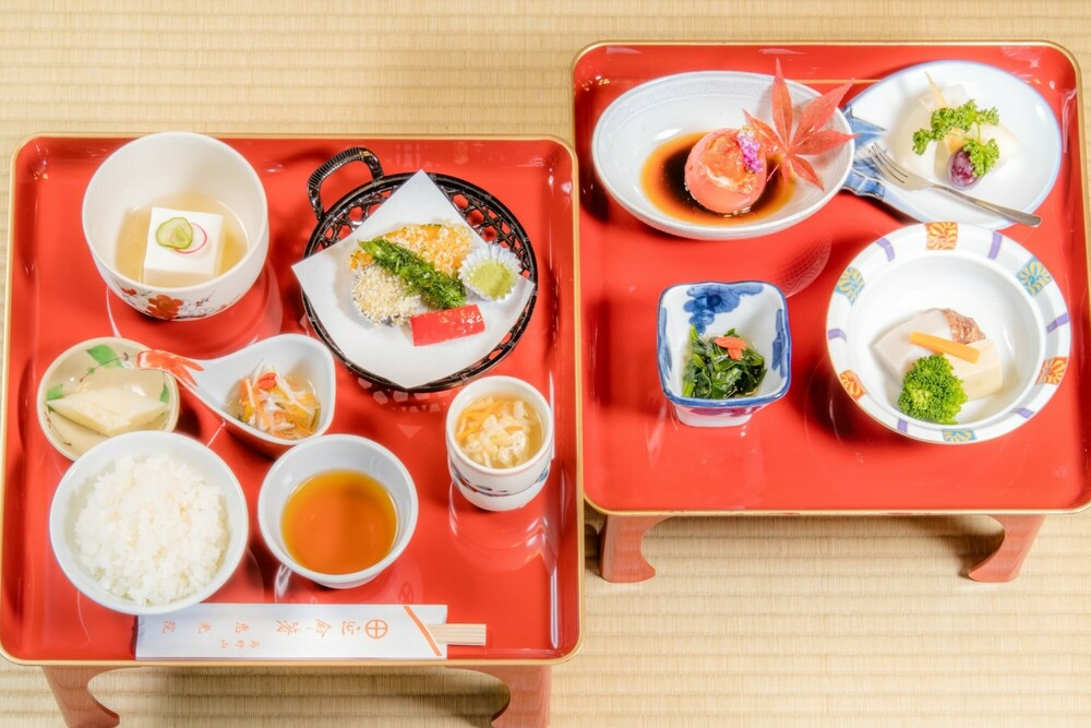 【ワンランク上の客室で楽しむ】グルテンフリー精進料理【阿字観瞑想・写経体験　無料】