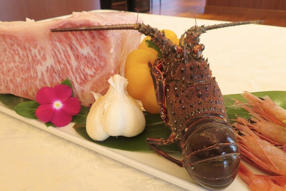 期間限定≪朝・夕食付≫～伊勢海老と出水市ブランド牛のの鉄板焼きフェア～