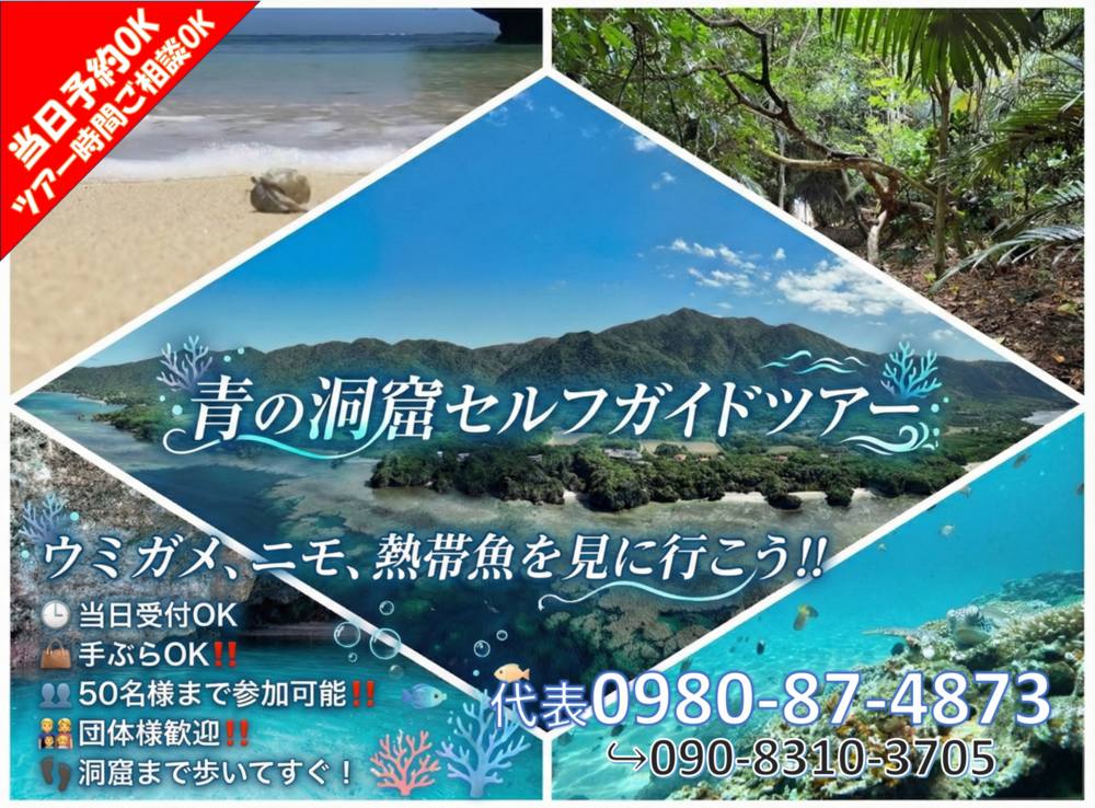 青の洞窟セルフガイドツアー⭐公式HP限定価格！