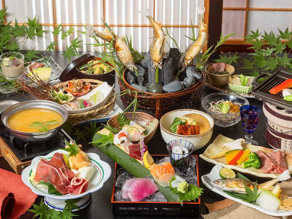 【夏のご褒美】お造り四種＆鴨肉と祖谷豆腐を堪能。ワンランク上の「夏の特別会席DX」満喫プラン