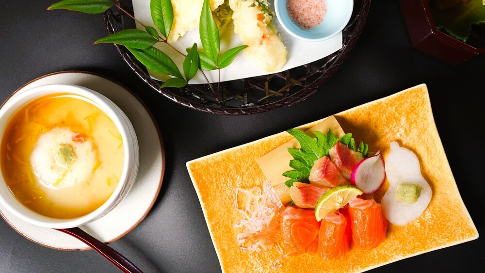 【基本会席プラン】信州牛すき焼き＋川魚お造り