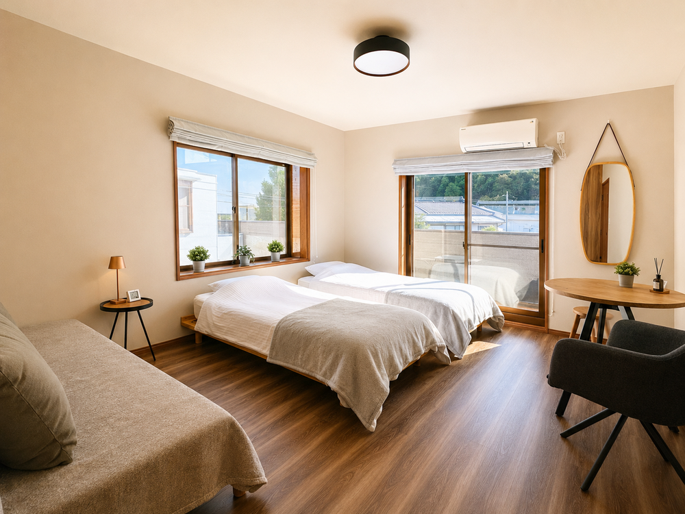 Indigo【個室/最大3名/バス・トイレ・キッチン共有】/Private Room for up to 3 / Shared Bath, Toilet & Kitchen