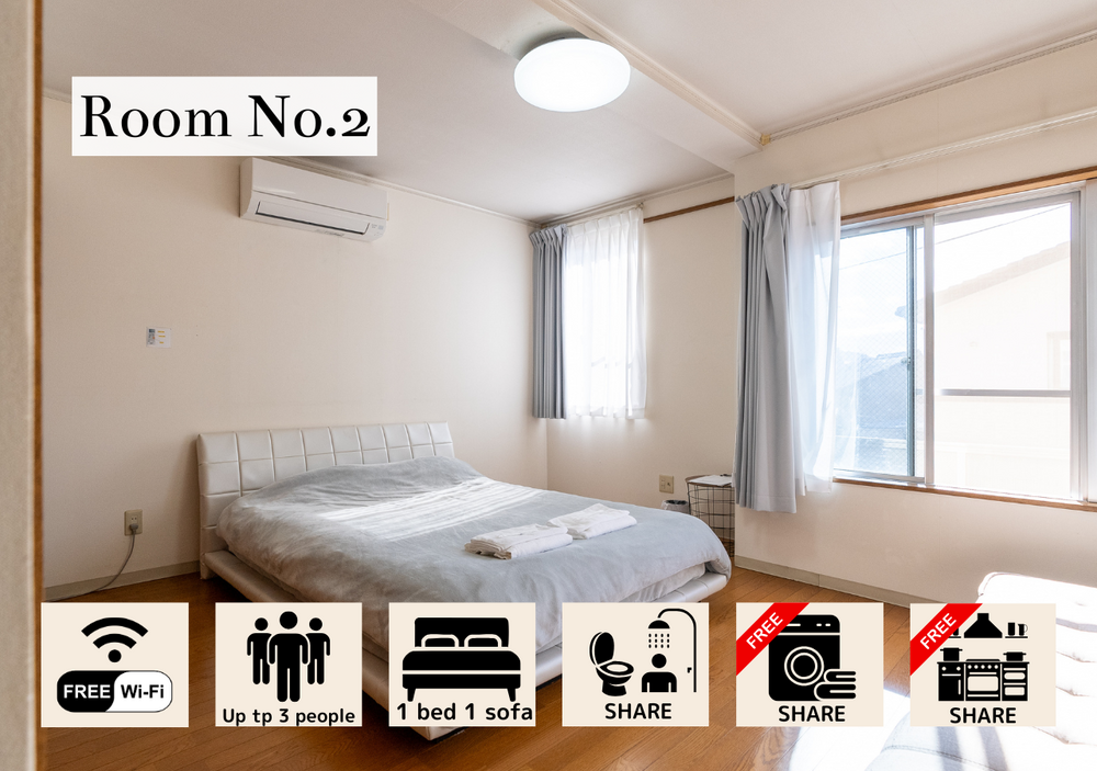 [1-3 people] Western-style room with 1 bed and 1 sofa (No. 2)